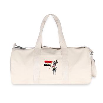 Egyptiens Zebra - Sac de sport en toile recyclée Stanley/Stella - blanc naturel - Devant