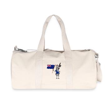 Néo-Zélandais Zebra - Sac de sport en toile recyclée Stanley/Stella - blanc naturel - Devant