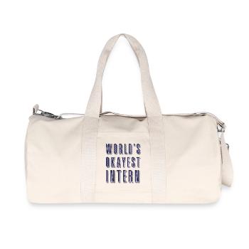 World's okayest internally - Recycled Canvas Sports Bag by Stanley/Stella - natural - Front