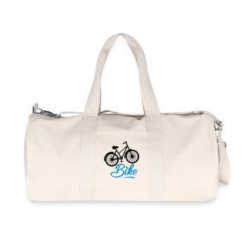 bicycle - Recycled Canvas Sports Bag by Stanley/Stella - natural - Front
