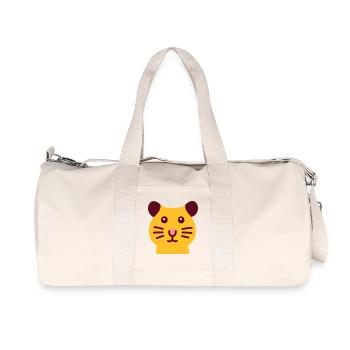 Süsser Hamster - Recycelte Canvas-Sporttasche von Stanley/Stella - Naturweiß - Vorne
