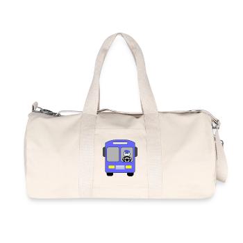 Bus scolaire Bus pour enfants après l’école - Sac de sport en toile recyclée Stanley/Stella - blanc naturel - Devant