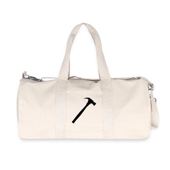Carpenter's hammer, Carpenter's hammer - Recycled Canvas Sports Bag by Stanley/Stella - natural - Front