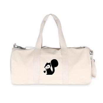 Eichhörnchen - Recycelte Canvas-Sporttasche von Stanley/Stella - Naturweiß - Vorne