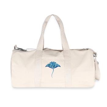 fascinating manta rays made of corals & shells - Recycled Canvas Sports Bag by Stanley/Stella - natural - Front