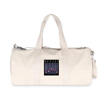 Deejay Operator Fader-Design - Recycelte Canvas-Sporttasche von Stanley/Stella - Naturweiß - Vorne
