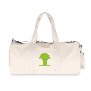 Parteilogo Wächter Pilzgras grün - Recycelte Canvas-Sporttasche von Stanley/Stella - Naturweiß - Vorne