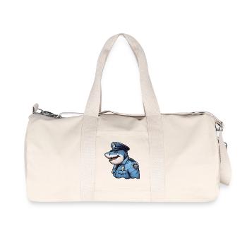Police Shark - Recycled Canvas Sports Bag by Stanley/Stella - natural - Front