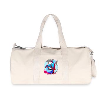 Gremlinface - Recycelte Canvas-Sporttasche von Stanley/Stella - Naturweiß - Vorne