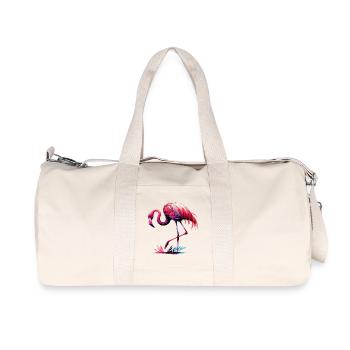 Flamant - Sac de sport en toile recyclée Stanley/Stella - blanc naturel - Devant