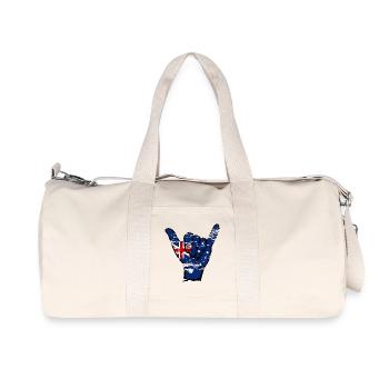 Drapeau de l’Australie Symbole de surf utilisé - Sac de sport en toile recyclée Stanley/Stella - blanc naturel - Devant
