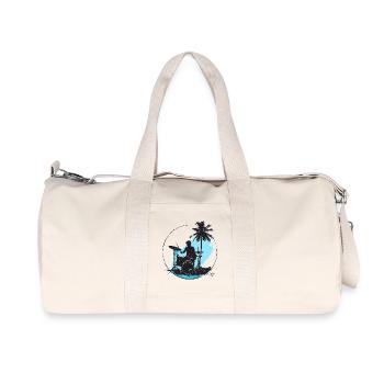 Dessin de batteur - Sac de sport en toile recyclée Stanley/Stella - blanc naturel - Devant