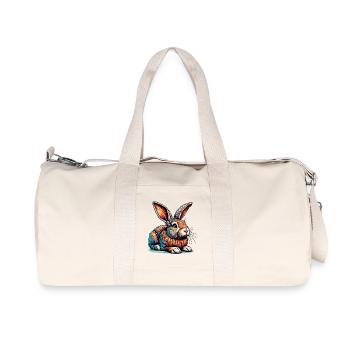 Lapin - Sac de sport en toile recyclée Stanley/Stella - blanc naturel - Devant
