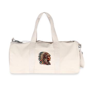 American Indian American Red Skin - Recycled Canvas Sports Bag by Stanley/Stella - natural - Front