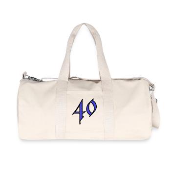 40. 40 YEARS. 40th ANNIVERSARY. 40 YEARS ANNIVERSARY. - Recycled Canvas Sports Bag by Stanley/Stella - natural - Front