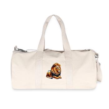 Löwe - Recycelte Canvas-Sporttasche von Stanley/Stella - Naturweiß - Vorne