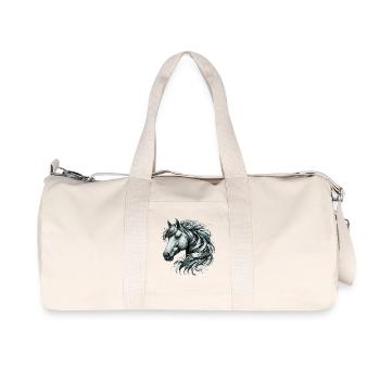 Pferd - Recycelte Canvas-Sporttasche von Stanley/Stella - Naturweiß - Vorne