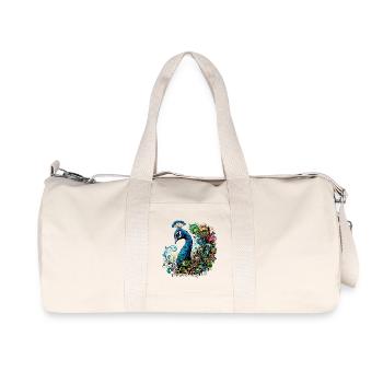 Peacock - Recycled Canvas Sports Bag by Stanley/Stella - natural - Front