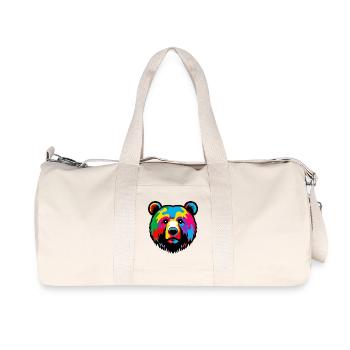 Ours - Sac de sport en toile recyclée Stanley/Stella - blanc naturel - Devant