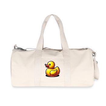 Caneton Canard Canard Canard - Sac de sport en toile recyclée Stanley/Stella - blanc naturel - Devant