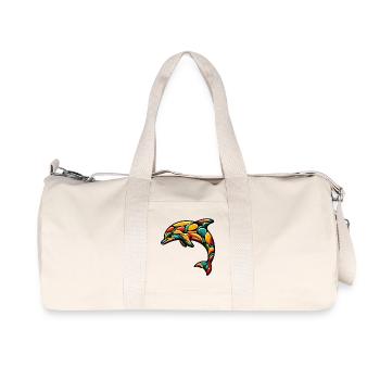 Dolphin - Recycled Canvas Sports Bag by Stanley/Stella - natural - Front