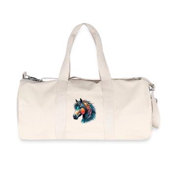 Pferd - Recycelte Canvas-Sporttasche von Stanley/Stella - Naturweiß - Vorne