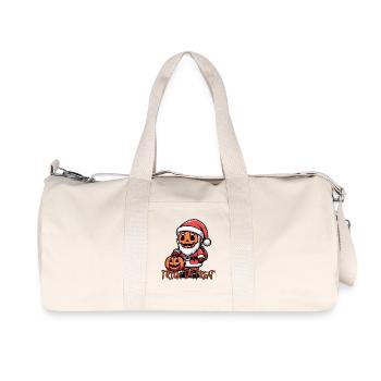 WeihnachtsmannKürbis - Recycelte Canvas-Sporttasche von Stanley/Stella - Naturweiß - Vorne
