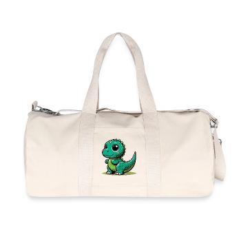 Dinosaur - Recycled Canvas Sports Bag by Stanley/Stella - natural - Front