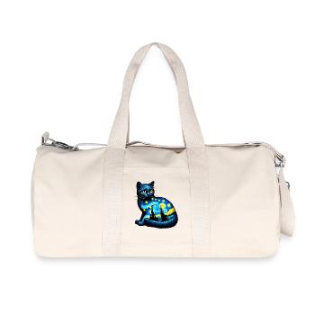 Cat - Recycled Canvas Sports Bag by Stanley/Stella - natural - Front