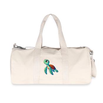 Turtle - Recycled Canvas Sports Bag by Stanley/Stella - natural - Front