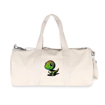 Dinosaur - Recycled Canvas Sports Bag by Stanley/Stella - natural - Front