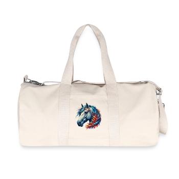 Cheval - Sac de sport en toile recyclée Stanley/Stella - blanc naturel - Devant