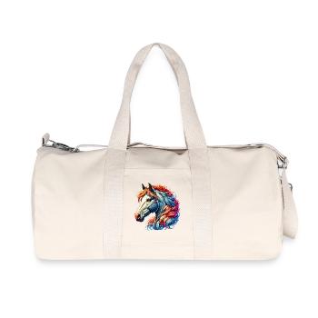 Pferd - Recycelte Canvas-Sporttasche von Stanley/Stella - Naturweiß - Vorne