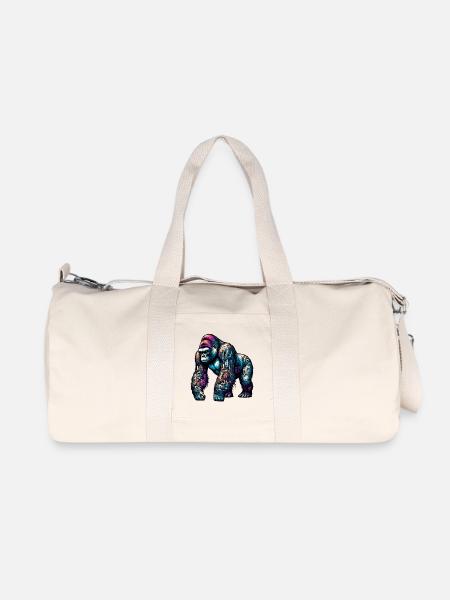 Gorille - Sac de sport en toile recyclée Stanley/Stella - blanc naturel
