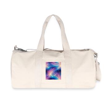 Colorful cosmic explosions - Recycled Canvas Sports Bag by Stanley/Stella - natural - Front