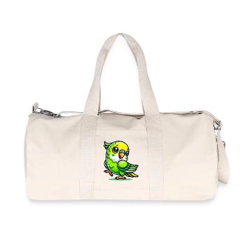 budgerigar - Recycled Canvas Sports Bag by Stanley/Stella - natural - Front