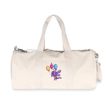 Libellule Anniversaire Bébé - Sac de sport en toile recyclée Stanley/Stella - blanc naturel - Devant