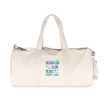 Beach Club Bliss – Summer & Party Vibes - Recycled Canvas Sports Bag by Stanley/Stella - natural - Front