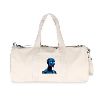 AI (Artificial Intelligence) - Recycled Canvas Sports Bag by Stanley/Stella - natural - Front