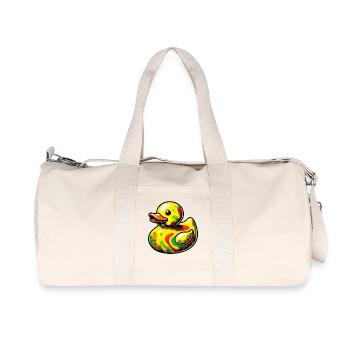 Ente Ente Ente Ente Ente - Recycelte Canvas-Sporttasche von Stanley/Stella - Naturweiß - Vorne