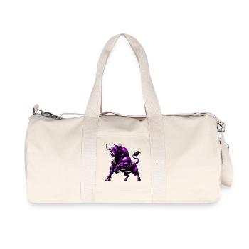 Stier - Recycelte Canvas-Sporttasche von Stanley/Stella - Naturweiß - Vorne