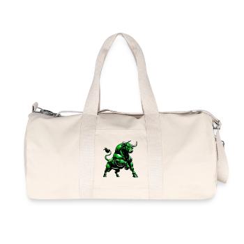 Stier - Recycelte Canvas-Sporttasche von Stanley/Stella - Naturweiß - Vorne