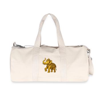Golden Elephant - Recycled Canvas Sports Bag by Stanley/Stella - natural - Front