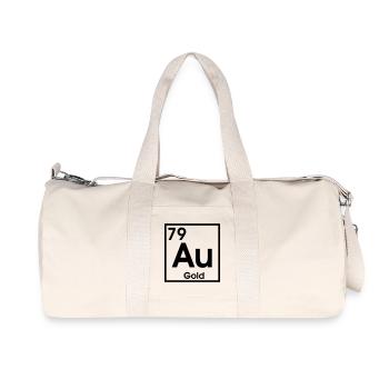 AU Gold – Conception d’éléments d’ombre - Sac de sport en toile recyclée Stanley/Stella - blanc naturel - Devant