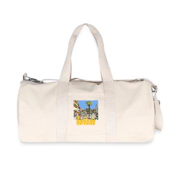Gardasee - Recycelte Canvas-Sporttasche von Stanley/Stella - Naturweiß - Vorne