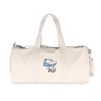 Geschwindigkeit - Recycelte Canvas-Sporttasche von Stanley/Stella - Naturweiß - Vorne