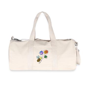 insecte - Sac de sport en toile recyclée Stanley/Stella - blanc naturel - Devant