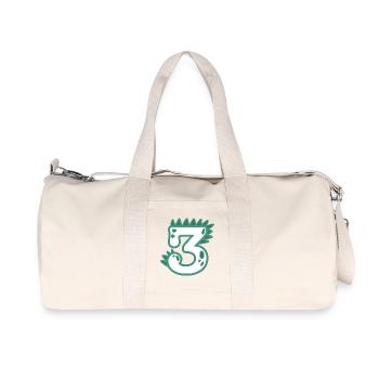 Number 3 - Recycled Canvas Sports Bag by Stanley/Stella - natural - Front
