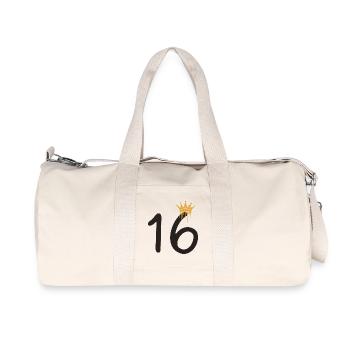 16 - Recycelte Canvas-Sporttasche von Stanley/Stella - Naturweiß - Vorne