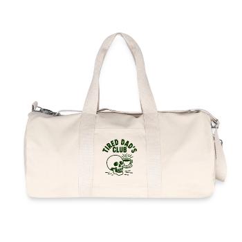 Fatigué Dads Club Café Crâne - Sac de sport en toile recyclée Stanley/Stella - blanc naturel - Devant